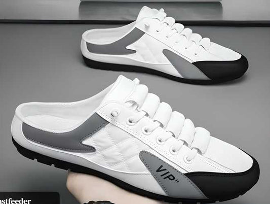 White Half Casual Shoes for Men's